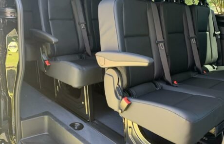 Sprinter Van hire for your event on rent high luxury van interior comfertable design