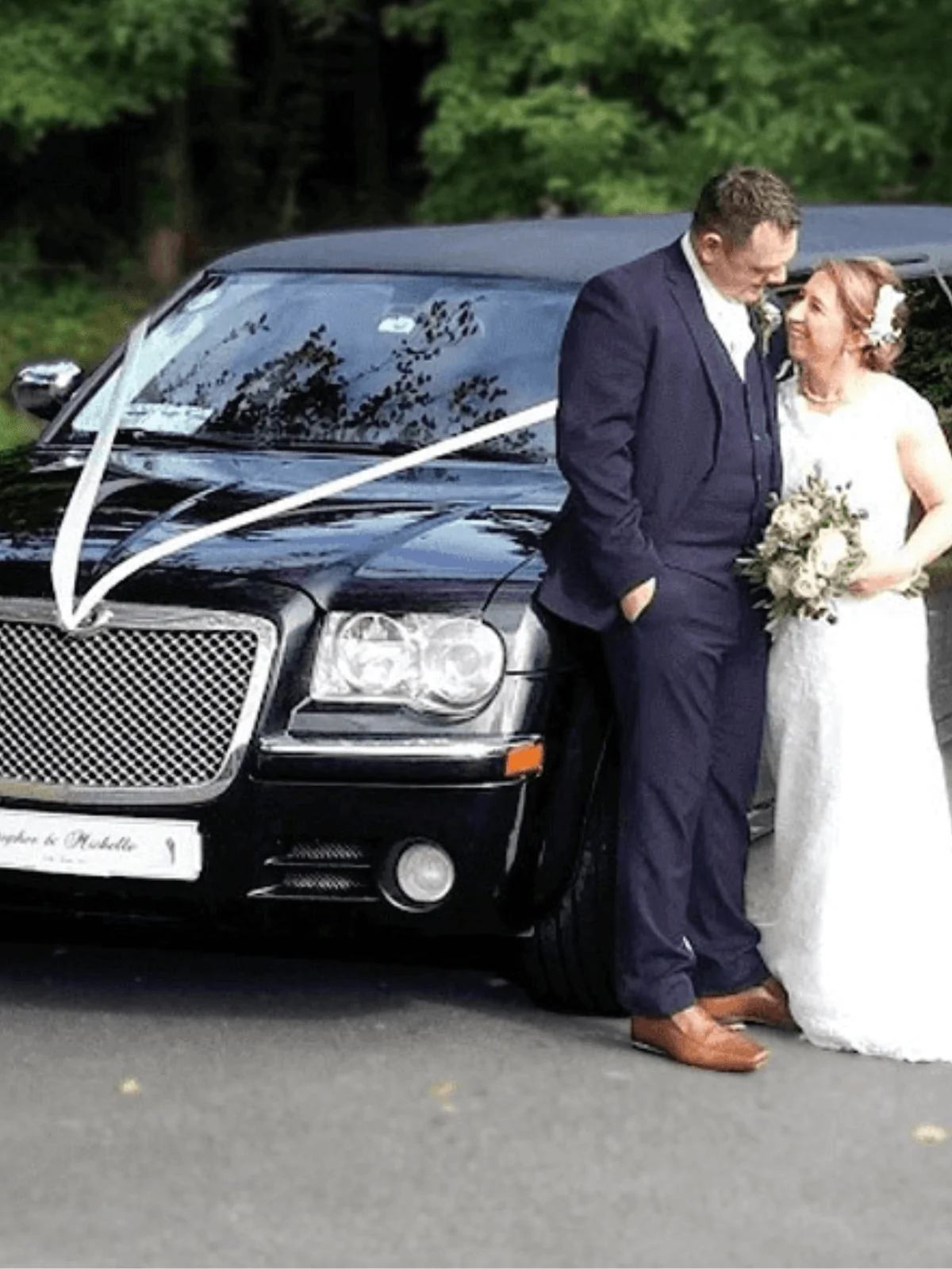 luxury black wedding car service